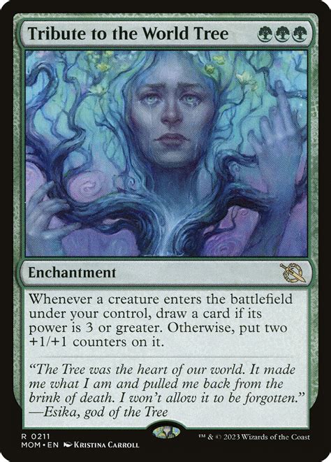 Tribute To The World Tree La Cripta Singles De Magic The Gathering