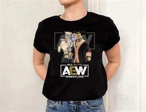 All Aew Elite Wrestling T-Shirt - Bluefink