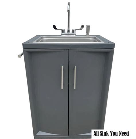 Portable Sink Handwashing Self Contained Hot Cold Water Full Size No Lock All Sink You Need