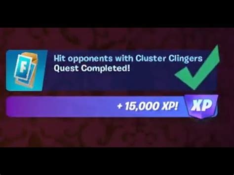 Fortnite Hit Opponents With Cluster Clingers Chapter Season