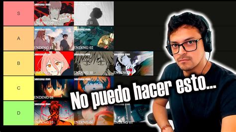 Mi Tier List De Los ENDINGS De CHAINSAW MAN MI TOP ENDINGS CHAINSAW