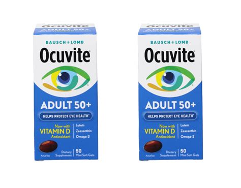 Bausch Lomb Ocuvite Adult Eye Vitamin Mineral Softgels Ea