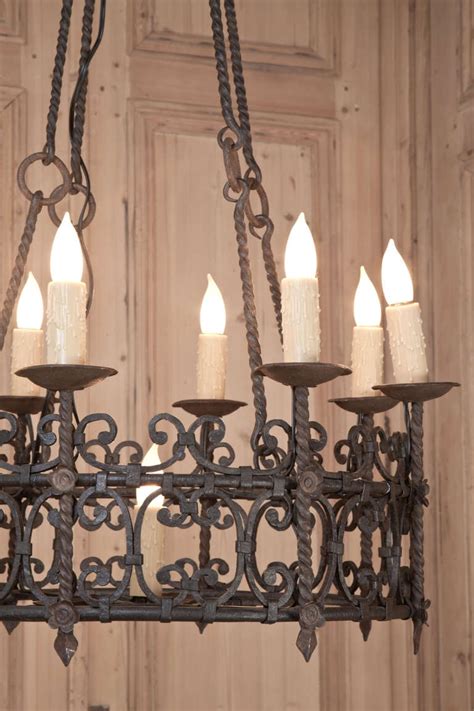 12 Best Ideas Vintage Wrought Iron Chandelier