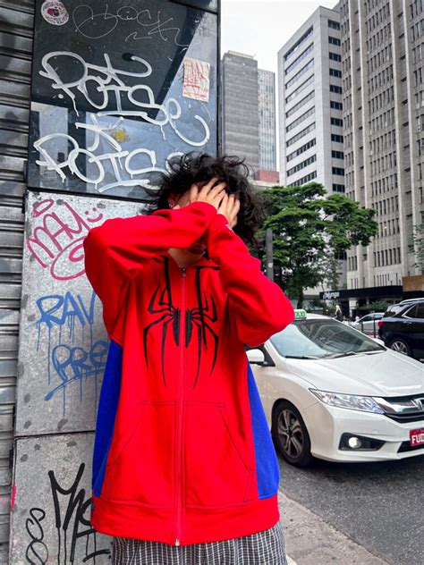 TRICKS ZIP UP HOODIE RED AND BLUE – Trick or Treat