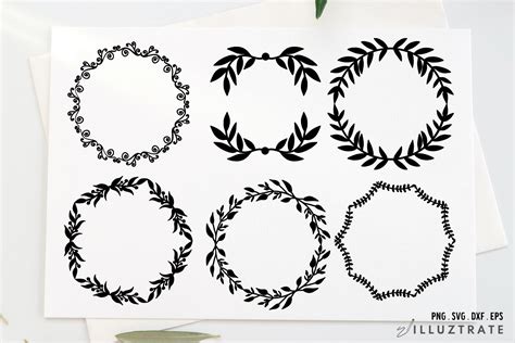 Doodle Wreath Svg Cut Files Swirl Graphic By Illuztrate · Creative