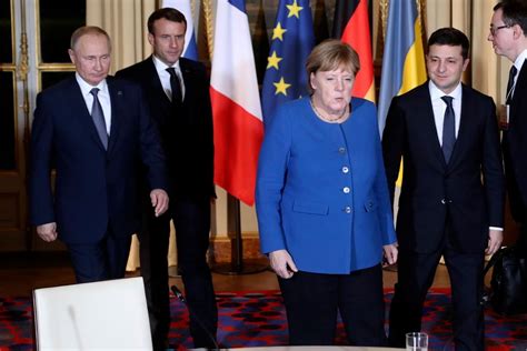 Macron, Merkel To Talk Russian Military Build-up With Ukraine's ...