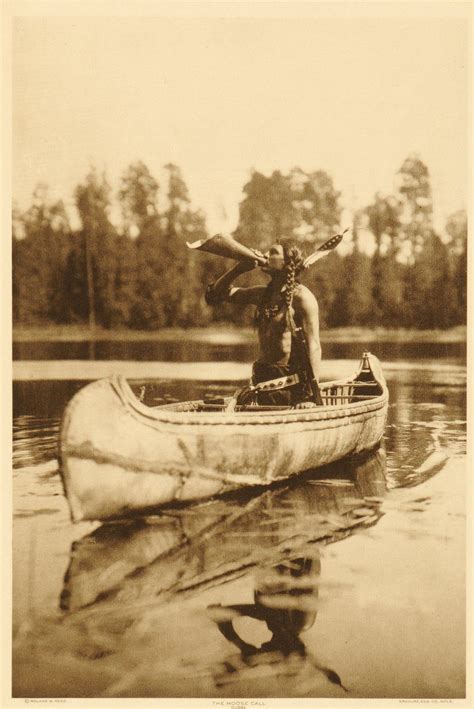 Ojibway Man Calling Moose By Roland W Reed Native American Life