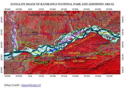 Location of Kaziranga National Park