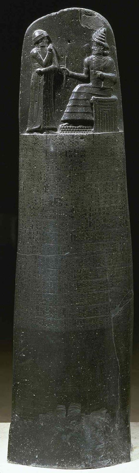 Kenney Mencher: Stele of Hammurabi, 1780 BCE Susa, Iran Babylonian