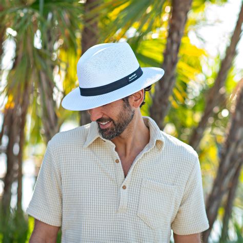 Panama Jack Matte Toyo Ribbon Safari Sun Hat White Large