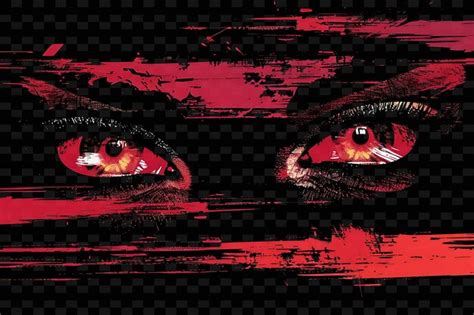 Premium Psd Illuminated Neon Eyes Staring Glitched Eye Texture