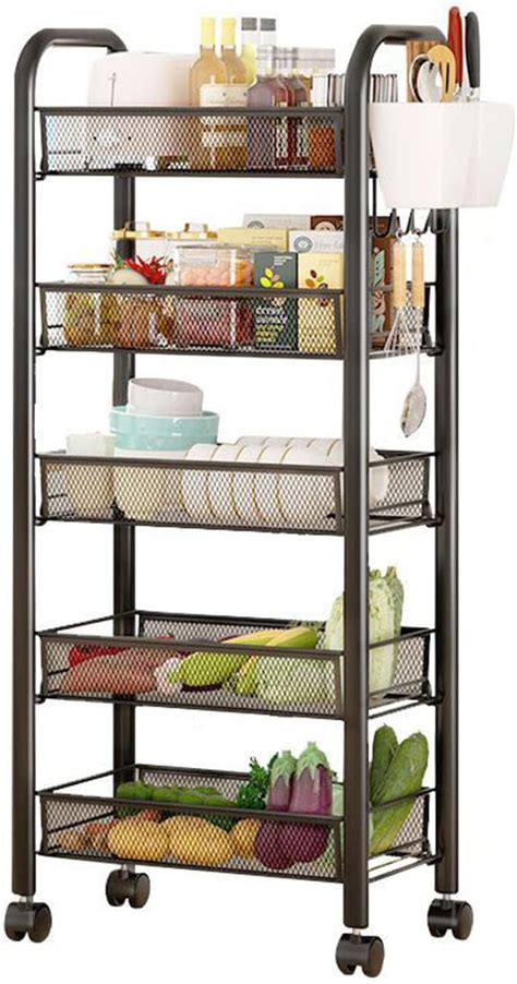 Amazon Snack Storage Rack Fruit Vegetable Storage Basket 5 Tier