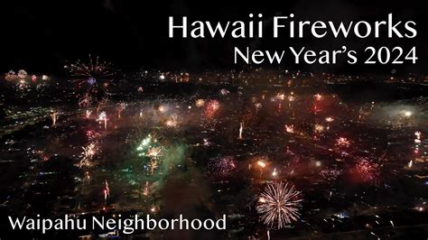 Hawaii Fireworks Show New Years 2024 YouTube