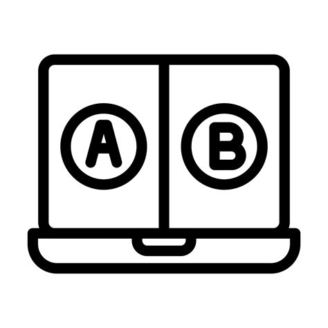 Ab Testing Icon Design Vector Art At Vecteezy