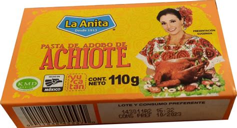 Annatto Paste Pasta Achiote La Anita G Latinando Mate Tea