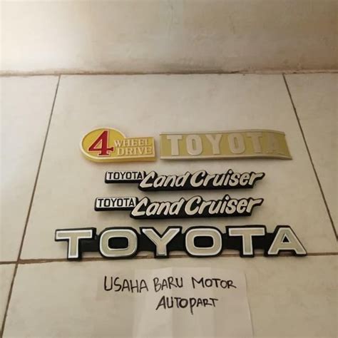 Jual Mobil Paket Set Logo Emblem Emblim Tulisan Angka Huruf Toyota