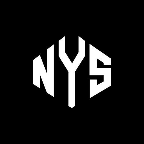 Nys Letter Logo Design With Polygon Shape Nys Polygon And Cube Shape