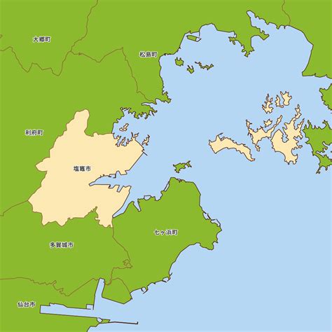 宮城県塩竈市の地図 Map It マップ・イット