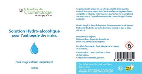 LABORATOIRE COSMETOLOGIE DU PACIFIQUE SUD Conseil De L Ordre Des