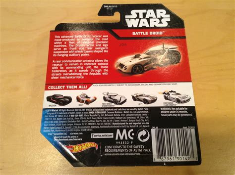 JULIAN S HOT WHEELS BLOG Battle Droid Star Wars Character Car