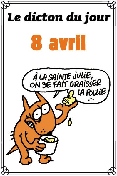 Détours de France Dicton du jour le 8 avril