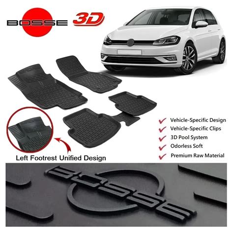 Alfombrillas 3D Para Coche Y Piscina Para Volkswagen Golf 7 Y 7 5 Entre