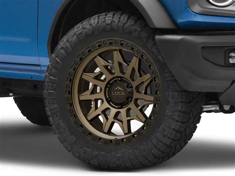 Lock Off Road Bronco Lunatic Matte Bronze With Matte Black Ring Lug