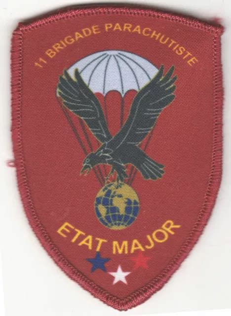 Etat Major 11eme Brigade Parachutiste Insigne Tissus Formateur