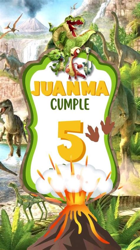 Invitaci N Digital Animada De Gigantosaurio Dinosaurio Safari Fiestas