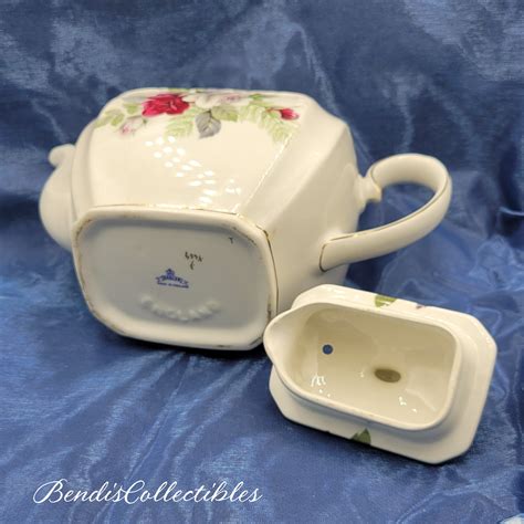 Vintage Sadler Red Roses Teapot England Bendiscollectibles Etsy