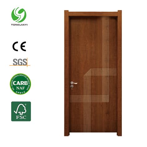 Fire Rated Waterproof Wpc Interior Swing Doors Wood Pvc Composite