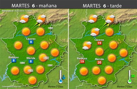 Previsión Meteorológica En Extremadura Días 6 7 Y 8 De Diciembre