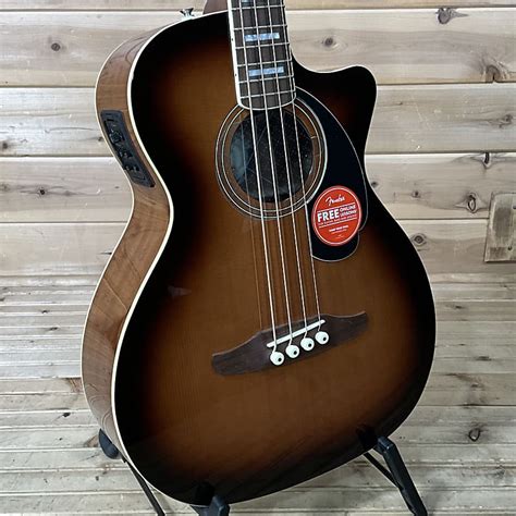 Fender Kingman Bass Acoustic Bass Shaded Edge Burst Reverb