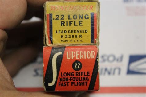 Superior Cartridge Company 22 Lr Winchester Lr 22 Ammo Lot Pre War Vintage Ammo At Gunbroker