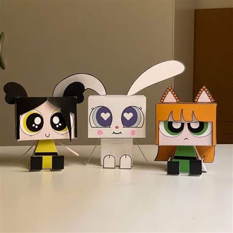 Newjeans X Powerpuff Papercraft Templates All Members Paper Crafts