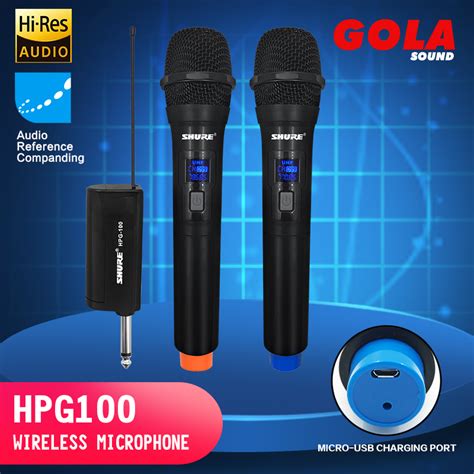 Shure Hpg Wireless Microphone Uhf Dual Handheld Microphone Wireless