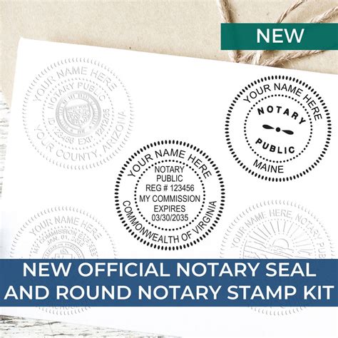 Notary Supplies Custom Notary Seal And Stamp Kit Notarial Seal Notary