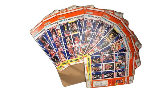 1991 FLEER WHEATIES COMPLETE UNCUT BOX SET MICHAEL JORDAN UNCUT SHEET