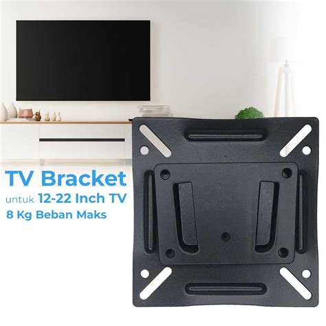 Wall Mount Tv Bracket Vesa 100 X 100 For 12 22 Inch Tv X Cozy Shopee