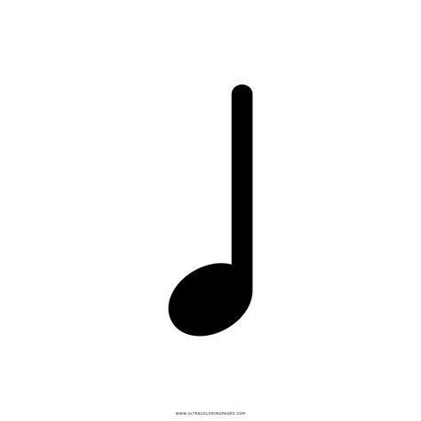 Quarter Note Coloring Page Ultra Coloring Pages