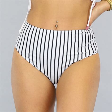 OP OP High Waist Streep Bikini Slip Uwantisell Nl
