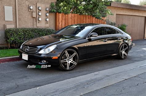 2007 Mercedes Benz Cls 550 On 20 Azad 5120 Black Machine Deep