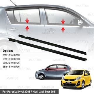 Original Perodua Myvi Old Lagi Best Icon Door Glass Moulding