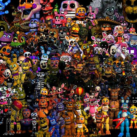 Todos Os Personagens Do Fnaf Librain