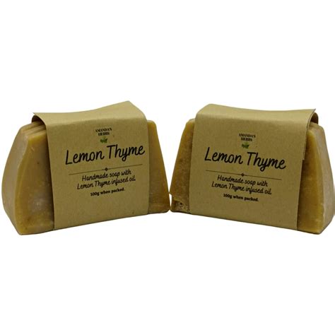 Amanda S Herbs Lemon Thyme Soap Handcrafted Beecoactive