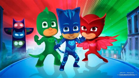 Painel De TV Para Festa PJ Masks Fazendo A Nossa Festa