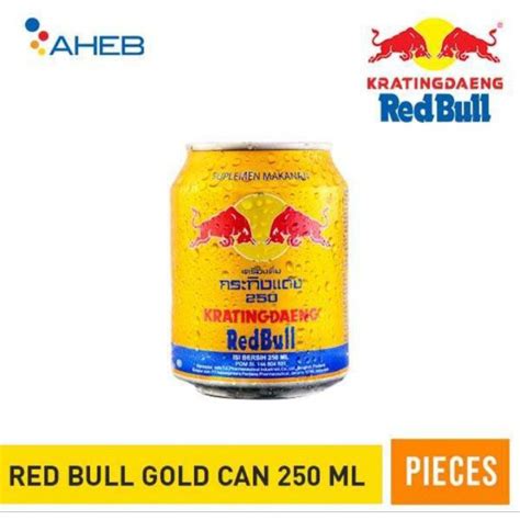 Jual Red Bull Gold Can 250 Ml 24 Pcs Shopee Indonesia