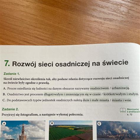 Zadanie 1 Skreśl niewłaściwe określenia tak aby podane zdania