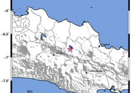 Sumedang Diguncang Gempa Dengan Magnitudo Dirasakan Dalam Skala Ii