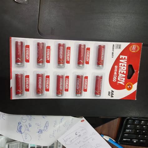 Eveready 1012 Carbon Zinc Aaa Battery 10 Pieces 0050 Voltage 15v At Rs 150pack In Ahmedabad